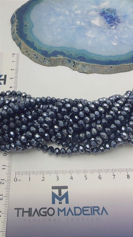 Fio Cristal 6mm Vidro Facetado - O Fio