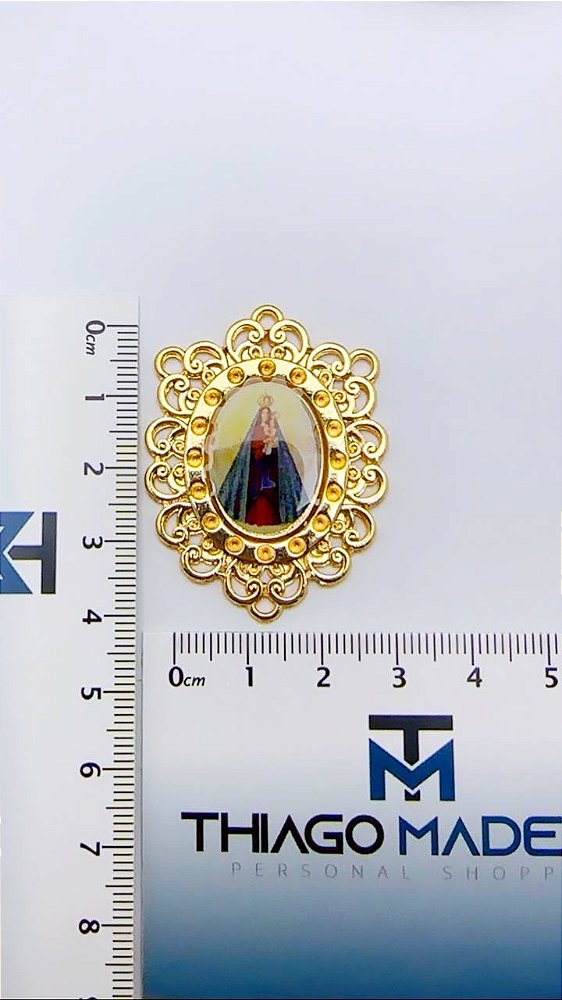 Pingente Religioso Com Resina - Nossa Senhora de Nazaré - 01Unid