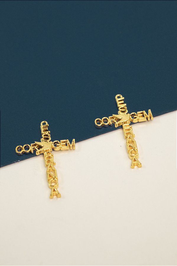 Pingente Religioso Cruz Ouro - 01 unid