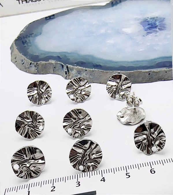 Base De Brinco Níquel Branco - O Par