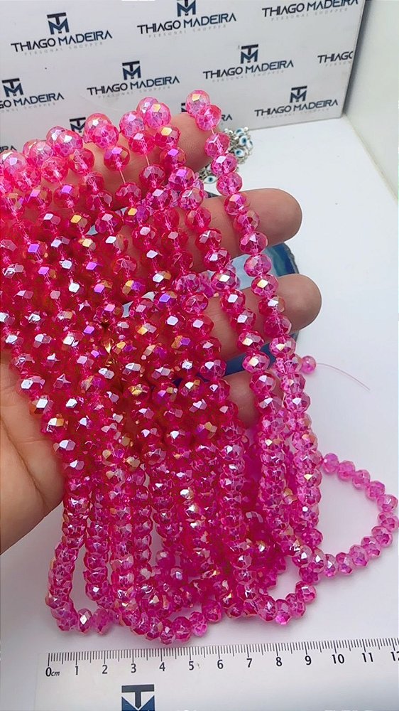 Fio Cristal 6mm Vidro Facetado - O Fio