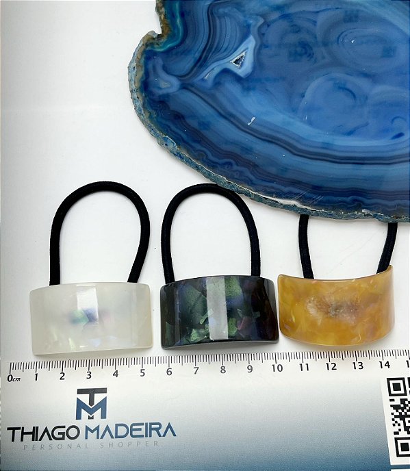 AMARRADOR ACRILICO CURVADO MADREPEROLA - 1 UNIDADE