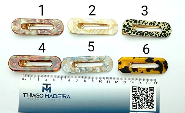 PRESILHA BICO DE PATO ACETATO - 1 UNIDADE