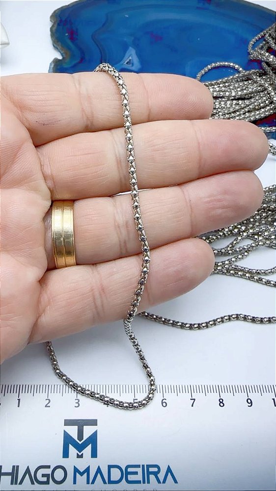 Corrente abacaxi 3mm oca - codigo 50 - valor do metro