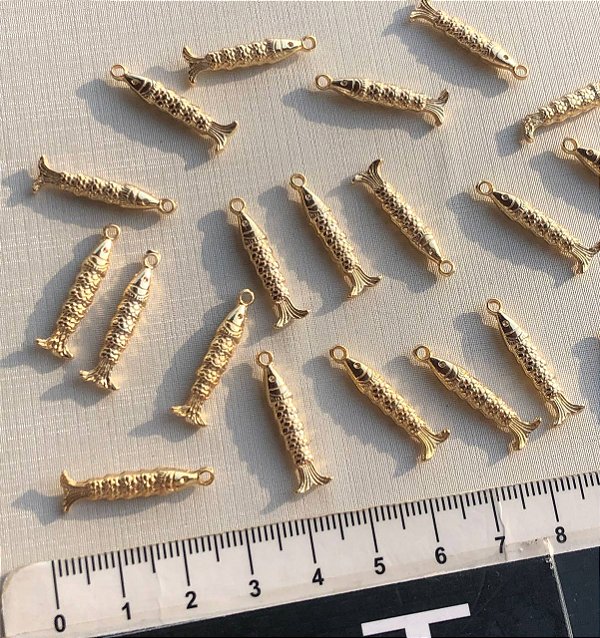 Pingente Peixe Ouro - 01 Unid