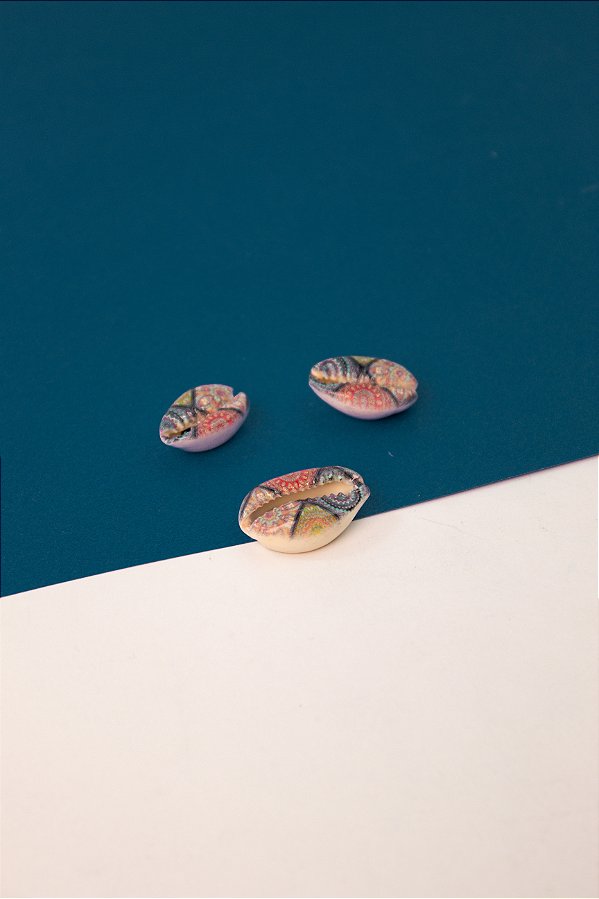 Buzios natural estampado - 01 Unid