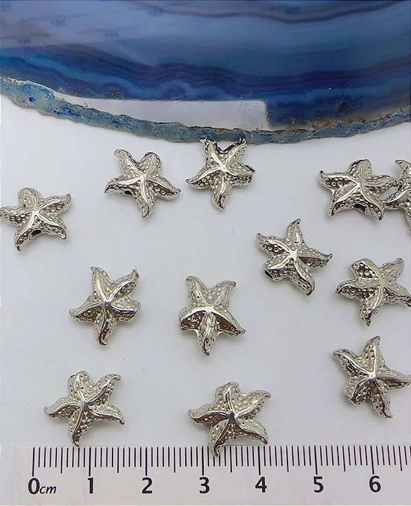 Pingente Estrela Do Mar - 01 unid - Níquel branco