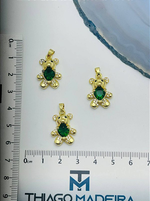Pingente Urso Ouro - 01 Unid