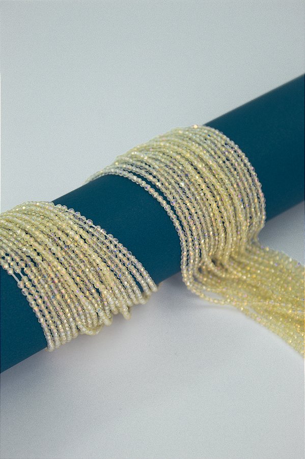 Fio Cristal 1mm Vidro Facetado - O Fio