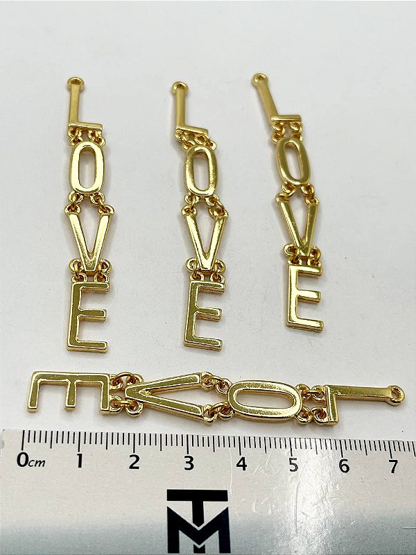 Pingente Love Ouro - 01 Unid
