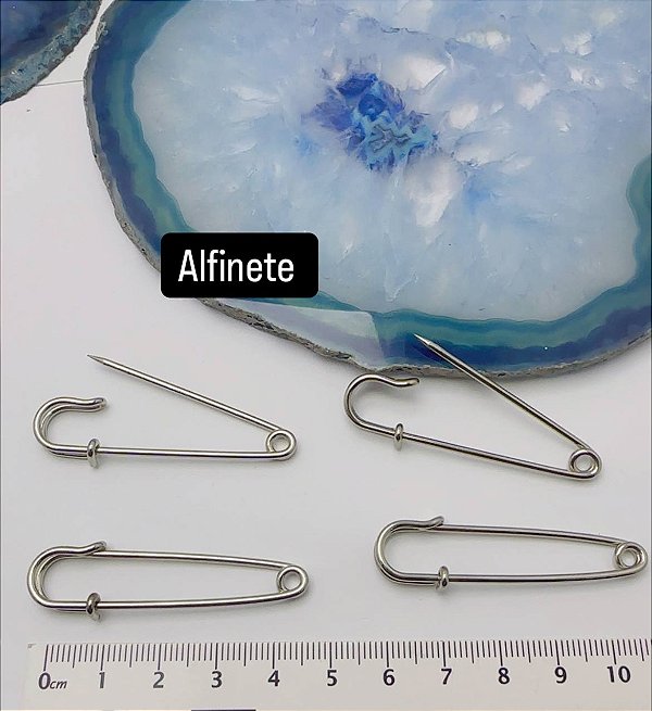 Alfinete - 01 unid - Níquel branco