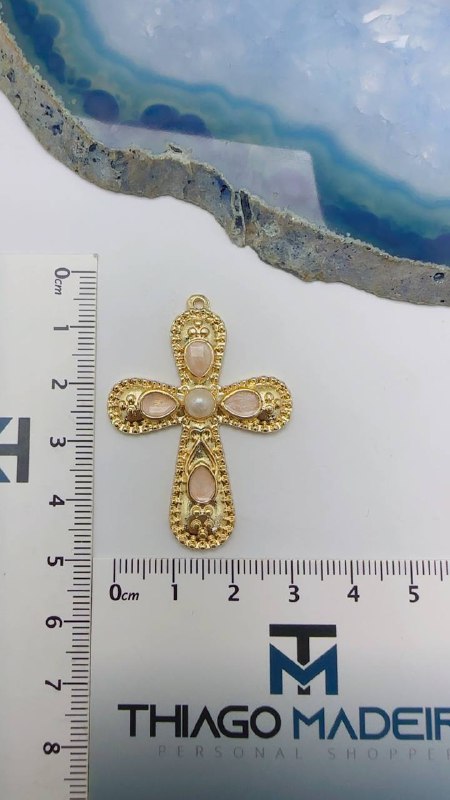 Pingente Cruz Ouro - 01 und