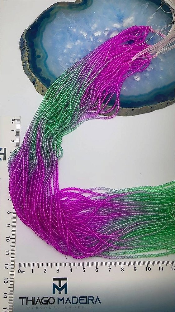 Fio Cristal 1mm Vidro Facetado - O Fio