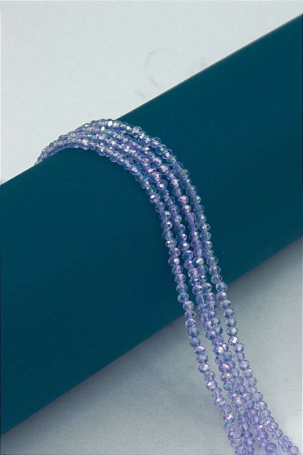 Fio Cristal 2mm Vidro Facetado - O Fio