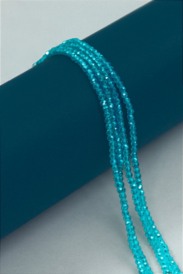 Fio Cristal 2Mm Vidro Facetado - O Fio