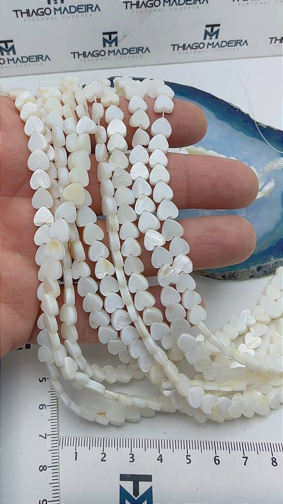 Fio Madreperola Coracao 6mm - O Fio