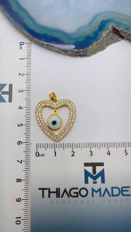Pingente Olho Grego Ouro - 01 Und