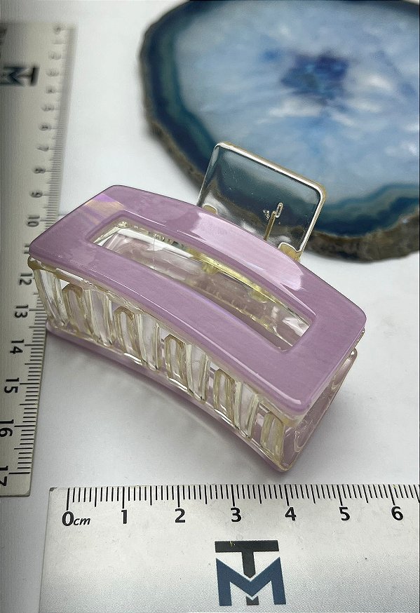 Piranha retangular acrilico com acetato cores variadas - 1 und