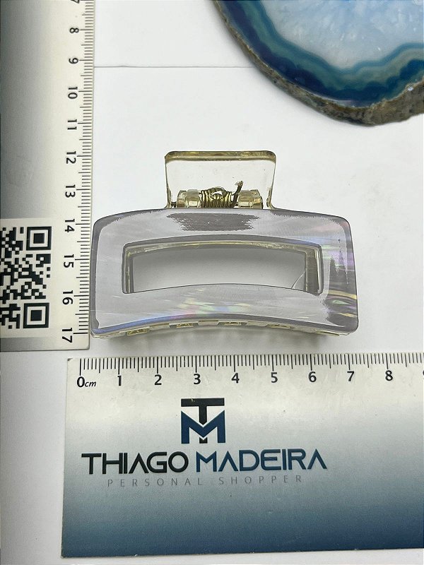 Piranha retangular acrilico com acetato cores variadas - 1 und