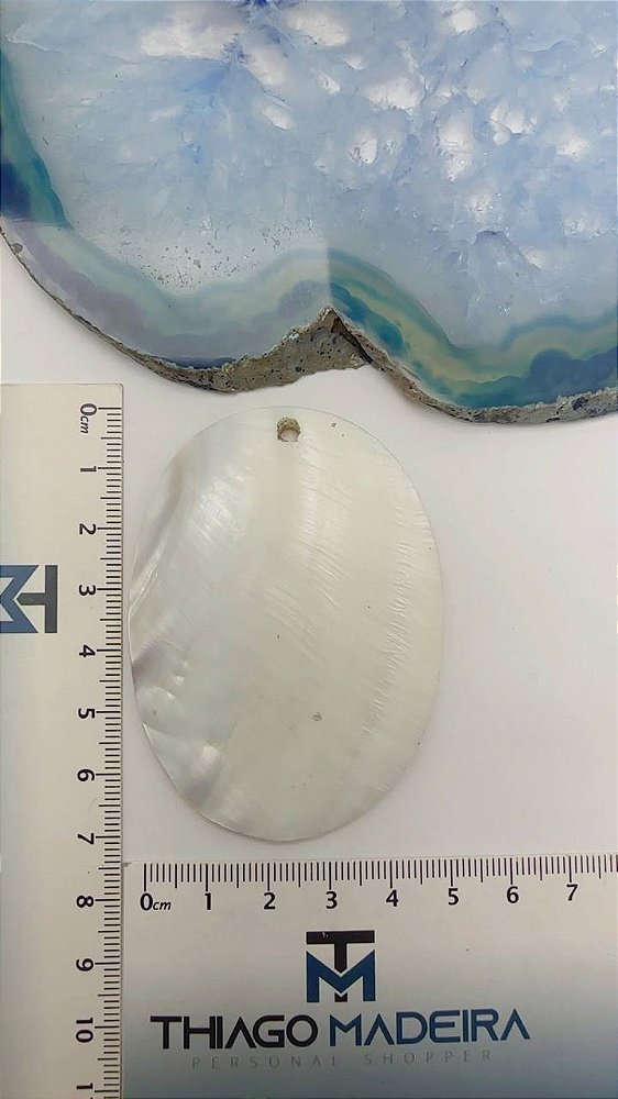 Pingente Oval Madreperola - 01 und