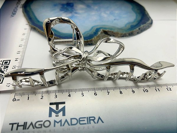 Piranha laço metal Niquel  G - 1 unidade