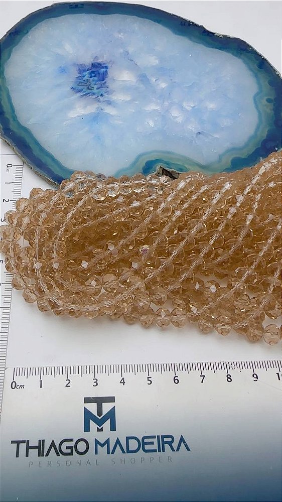 Fio Cristal 8mm Vidro Facetado - O Fio