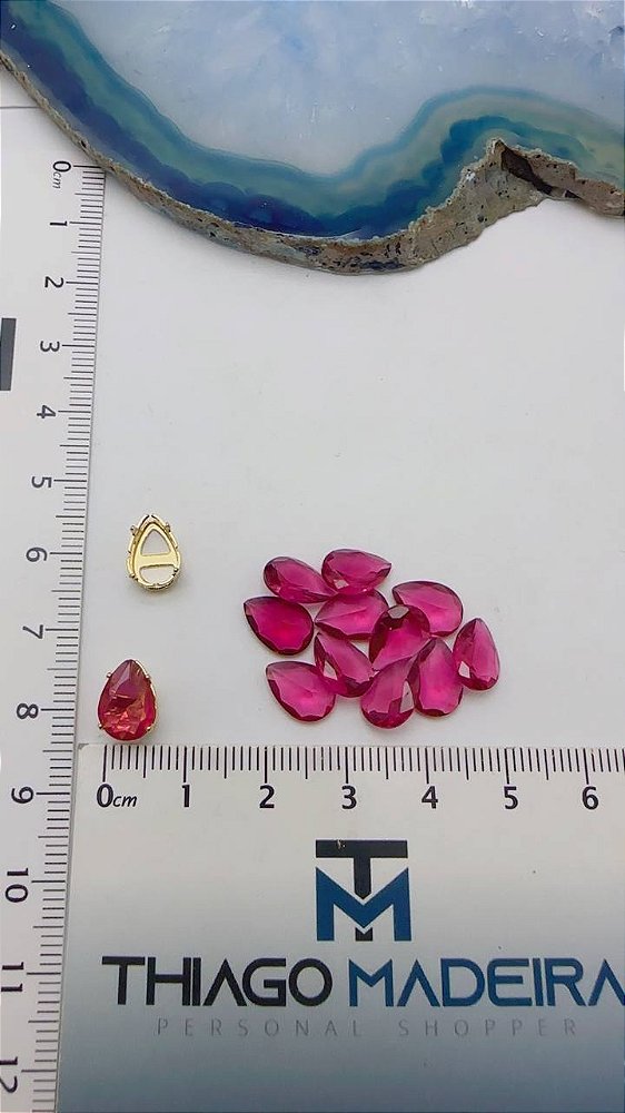 Pingente Pedra Gota - 01 und