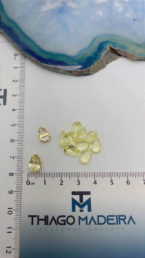 Pingente Pedra Gota - 01 und