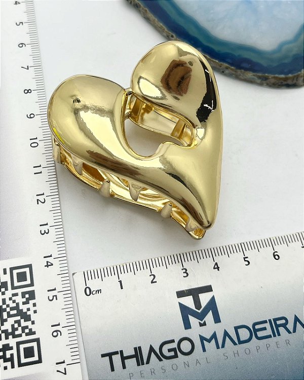 Piranha  coração organica metal ouro - 1 und |Tudo para Montagem | Thiago Madeira