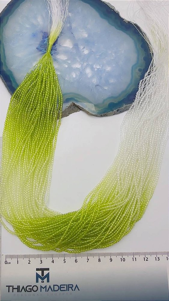 Fio Cristal 1mm Vidro Facetado - O Fio