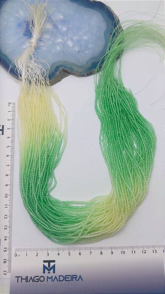 Fio Cristal 1mm Vidro Facetado - O Fio