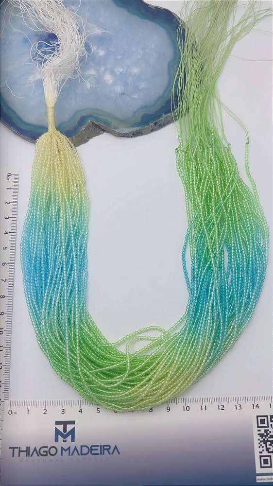 Fio Cristal 1mm Vidro Facetado - O Fio