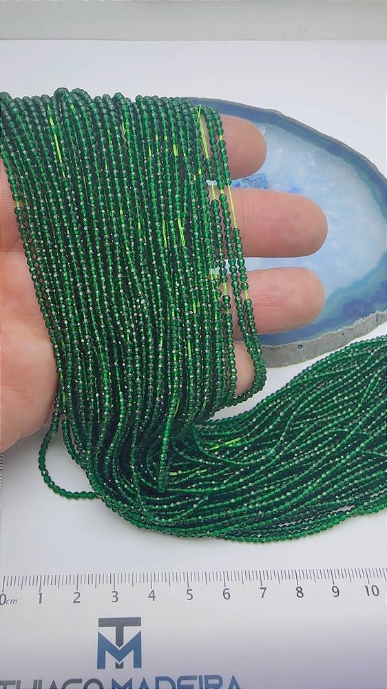 Fio Cristal 1mm Vidro Facetado - O Fio