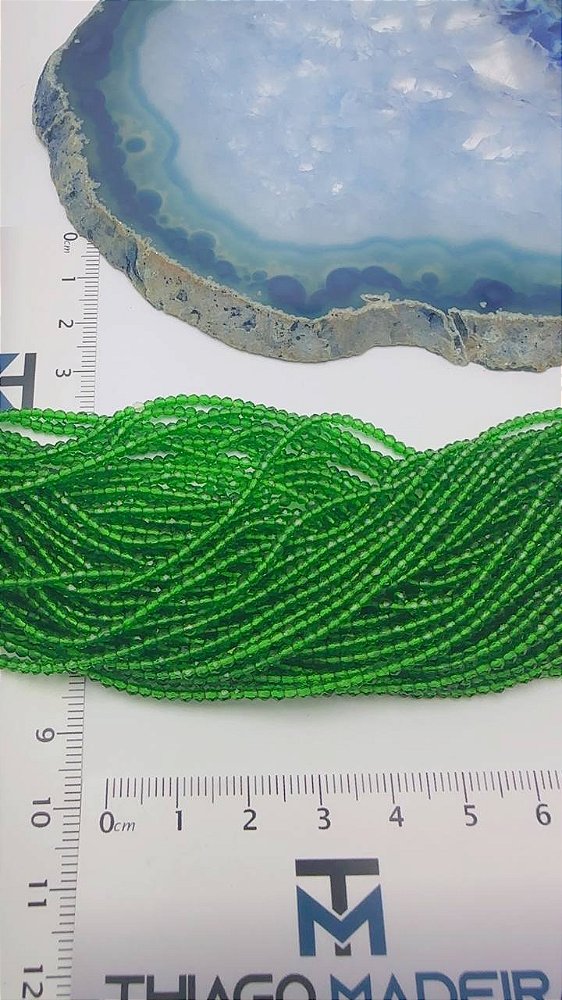 Fio Cristal 1mm Vidro Facetado - O Fio