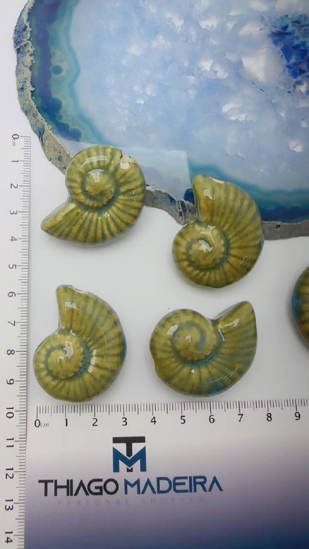 Pingente Passante Ceramica Concha - 01 Und