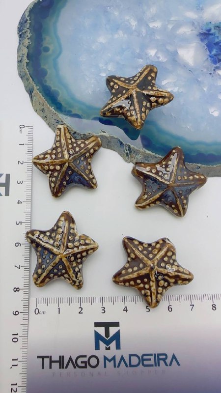 Pingente Passante Ceramica Estrela - 01 Und