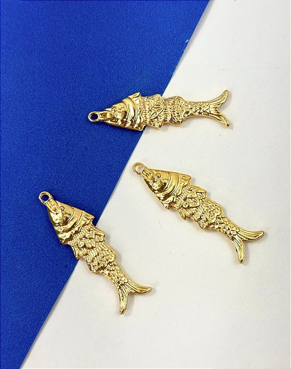 Pingente Peixe Ouro - 01 Und