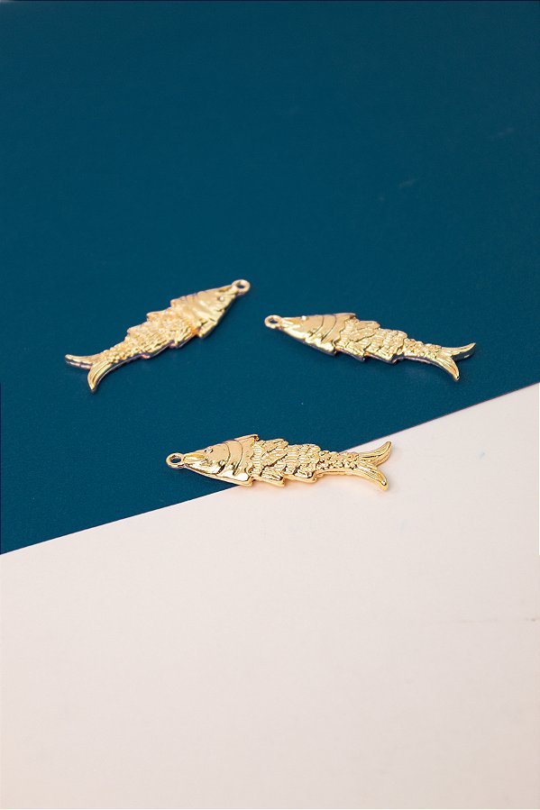 Pingente Peixe Ouro - 01 Und