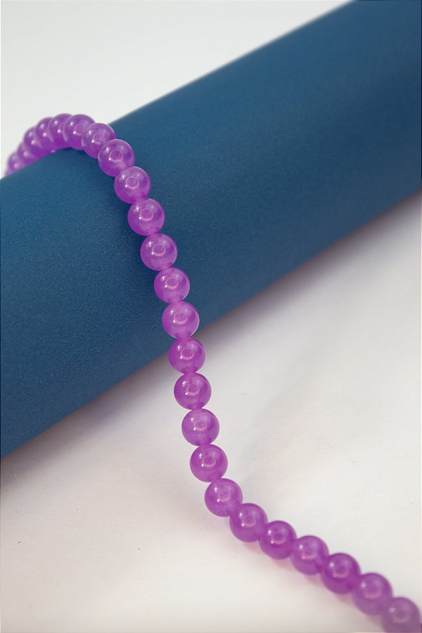 Fio Pedra 8Mm Jade Lilas - O Fio