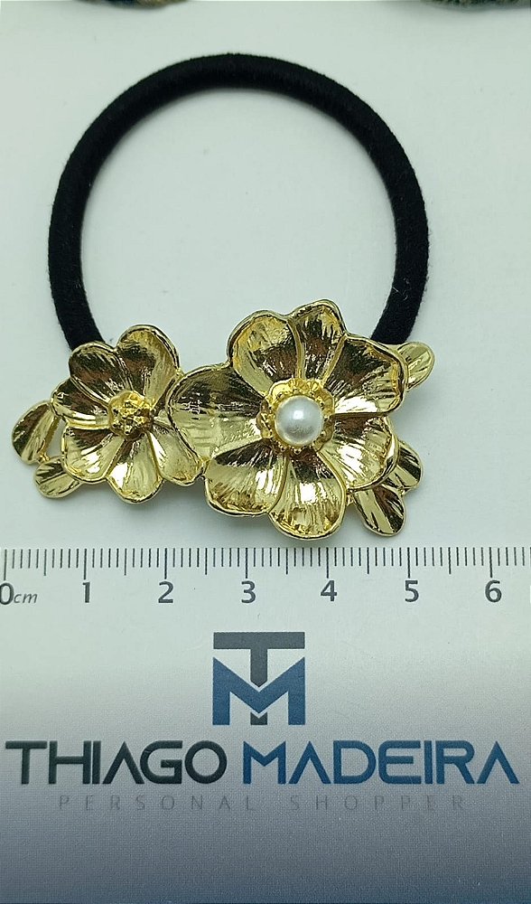 Amarrador FLOR com perola dourado - 1 und |Tudo para Montagem| Thiago Madeira