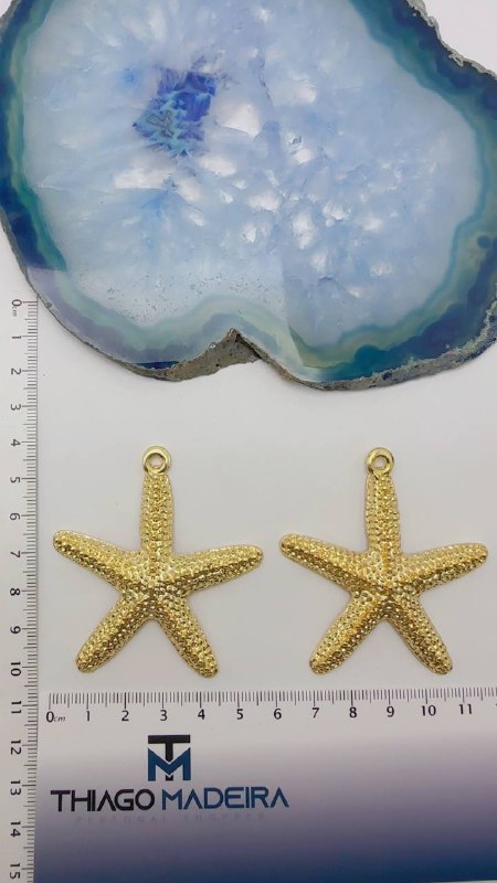 Pingente Estrela Ouro - 01 und