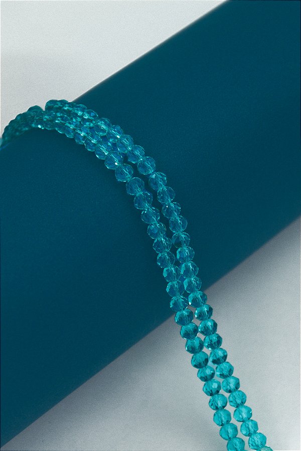 Fio Cristal 4Mm Vidro Facetado - O Fio