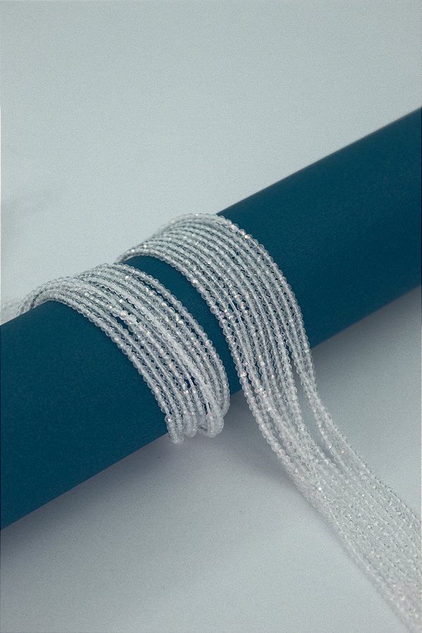 Fio Cristal 1mm Vidro Facetado - O Fio