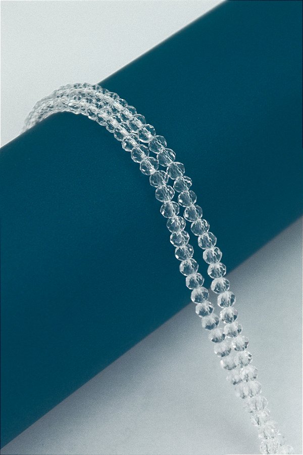 Fio Cristal 4mm Vidro Facetado - O Fio