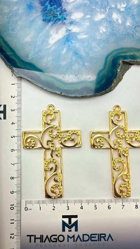 Pingente Religioso Cruz Ouro 18K - 01 und