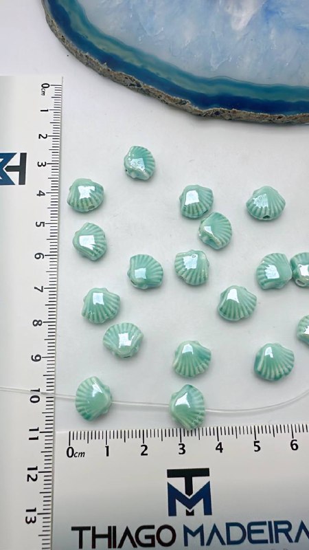 Pingente Concha Ceramica - 01 Unid