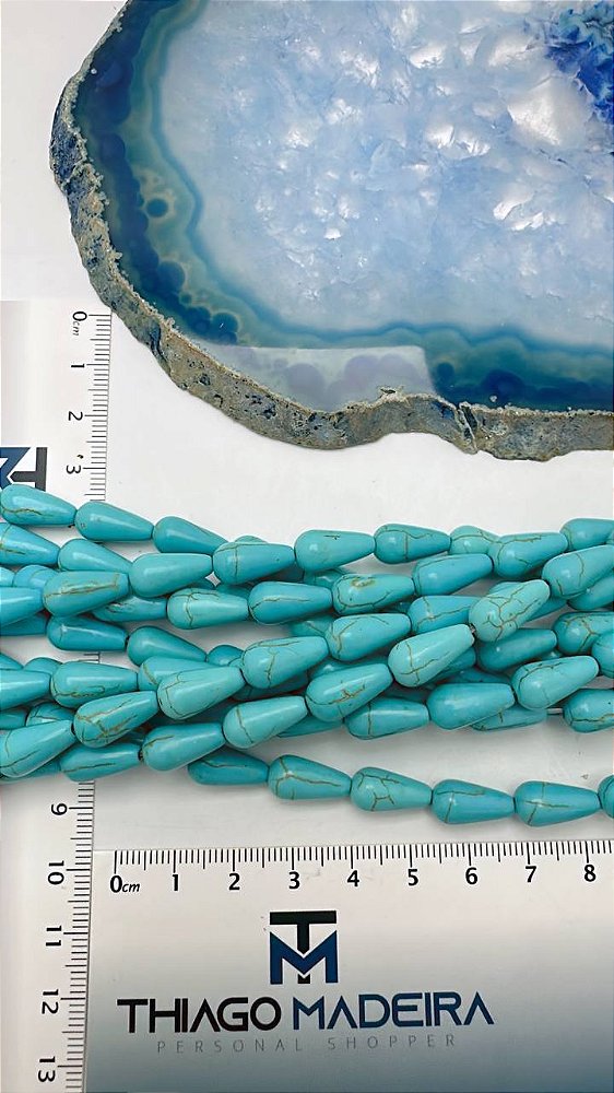 Fio Gota Howlita 7x13mm - o Fio