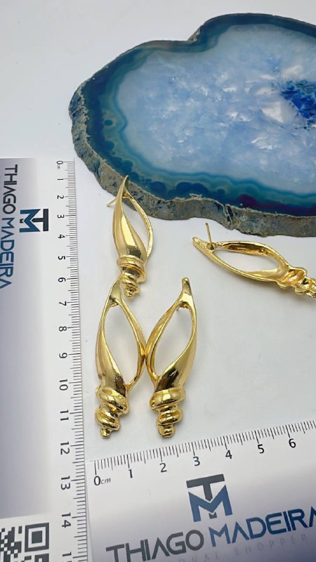 Brinco Concha Ouro - O Par