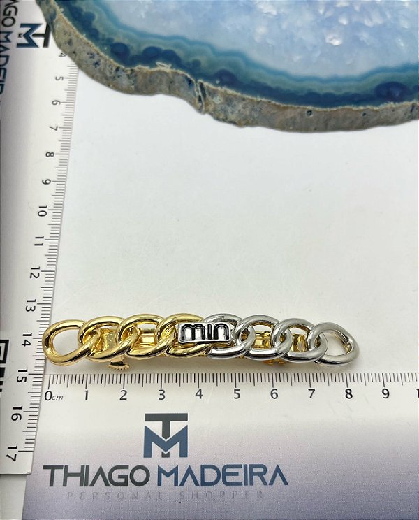 Presilha corrente ouro e niquel - 1 unidade| Tudo para Montagem | Thiago Madeira