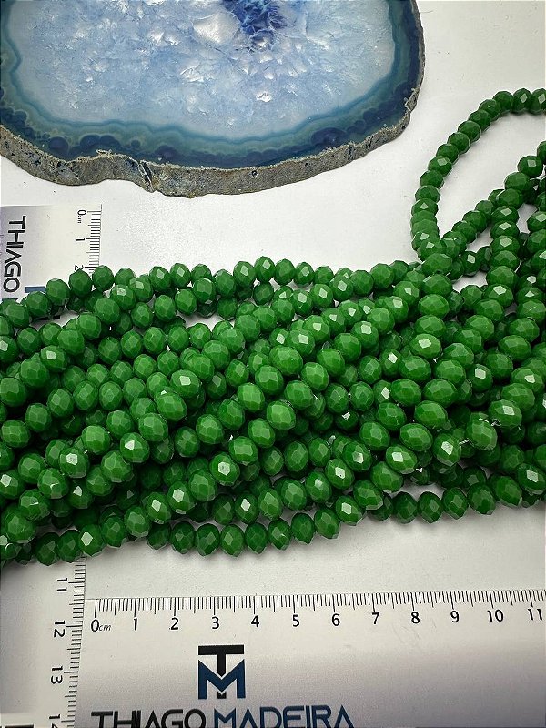 Fio Cristal 8mm Vidro Facetado - O Fio